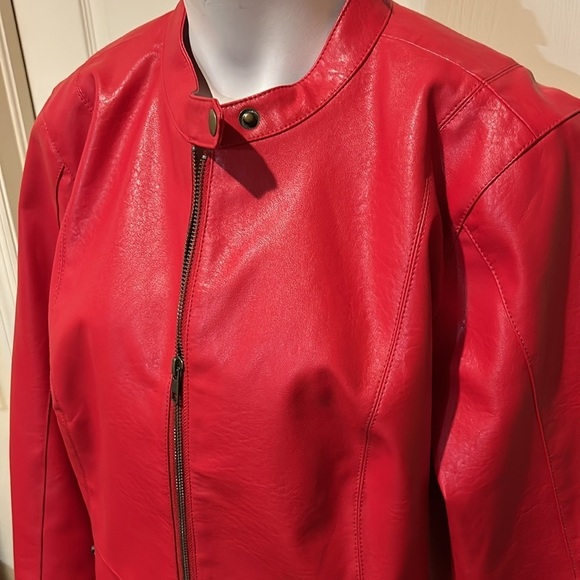 Colleen Lopes Faux Leather Jacket. NWT XL - Picture 2 of 12